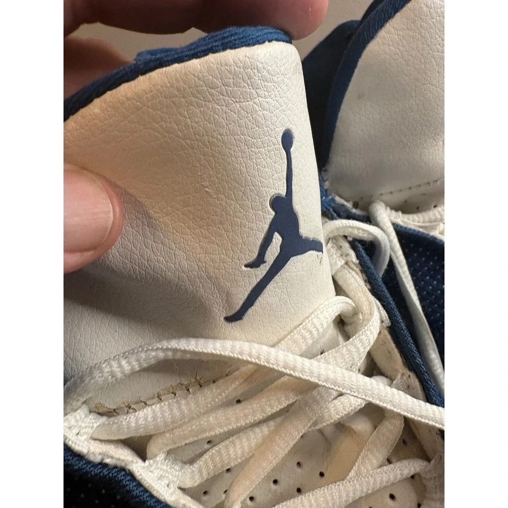 Jordan 13 Retro Flint Navy Blue White Grey 414571-404 Basketball Shoes